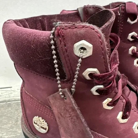Timberland Women's Ankle Boots in Deep Red - Picture 3 of 16